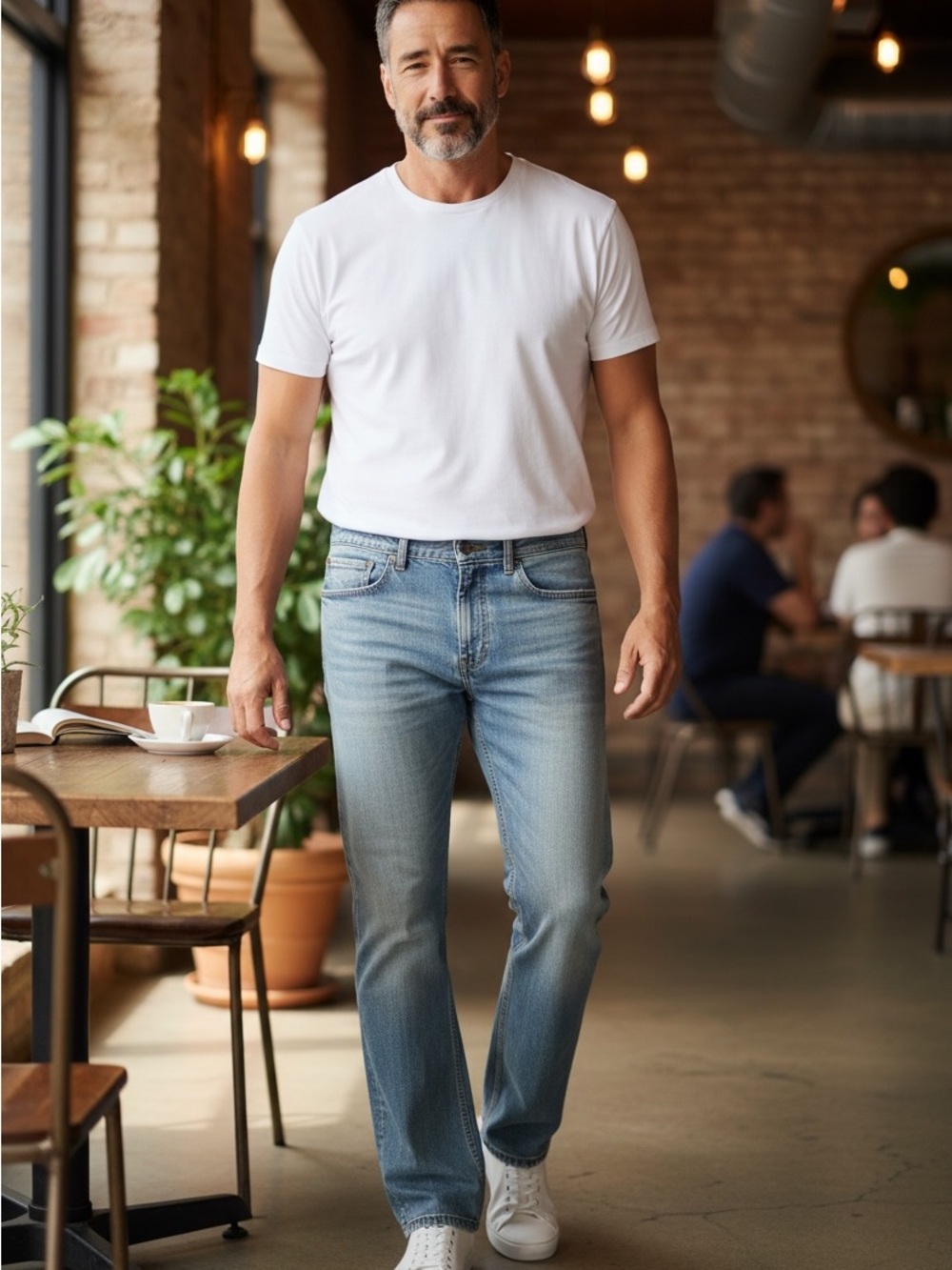 Levi’s 505 Classic Jeans W34 L30 Light Blue Regular Fit Straight Leg Mens Denim